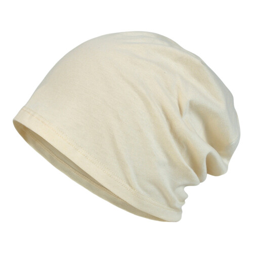 Solid Color Cotton Sleep Hat Versatiles Styles Hat-Beige
