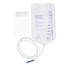 Sada pro výplach tlustého střeva bez latexu, 1750ml sáček na klystýr, sada konvenčních jehel pro profesionální čištění
