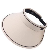 Chapeau de soleil confortable avec chapeau souple ouvert-Beige