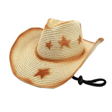 Verstellbarer, atmungsaktiver Westernhut, sonnenfester-Beige