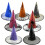 5Pcs Halloween Decorations Witch Hat Halloween Parties-Blue 5