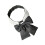 Stylish Polyester False Collar with Classical Black Bowtie Lapel 1