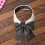Stylish Polyester False Collar with Classical Black Bowtie Lapel 4