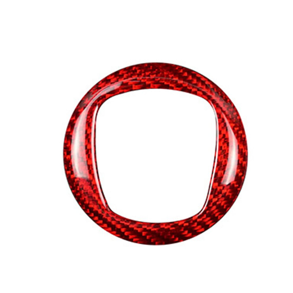 Car Steering Wheel Logo Trim Frame Carbon Fiber Decorative Stickers For Fiat 500 Abarth 595 695 2012-2024 6133020236334