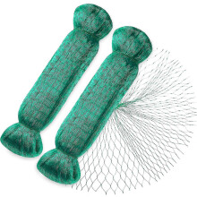 Bird netting, 2 pieces 4 x 10 m, green garden netting, 15 mm mesh