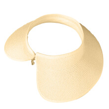 Strohhut mit breiter Krempe für Damen, ideal für-Beige