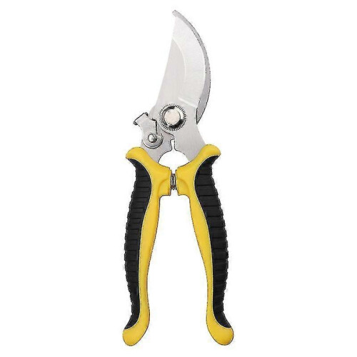Pruning shears with stainless steel blade and non-slip handle