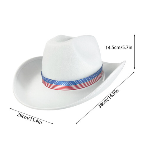 Homburg mit einzigartigem patriotischem Band,-Blau 2