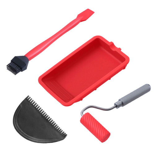 Quick Drying Woodworking Adhesive Applicator-Red 4 piece set