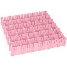 Ensemble de 16 organisateurs de tiroir roses, matériaux sûrs et de haute qualité pour une utilisation polyvalente, optimise l'espace de vos