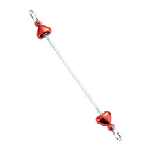 Bead Keychain Craft Set Plastic Lobster Clasp Fashion-Red