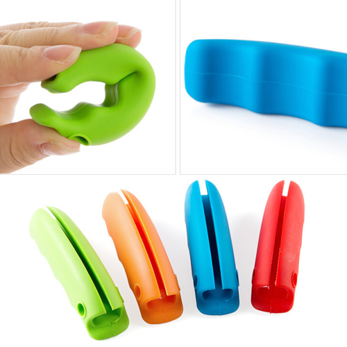 Conjunto de 4 Sacolas de Compras com Alça Ergonômica e Design Ergonômico em Silicone para Sacolas Plásticas e de Compras 2