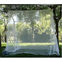 Outdoor mosquito net, garden mosquito net, mosquito net for double bed, square and mobile indoor mosquito net, white, 220 x 200 x 200 cm