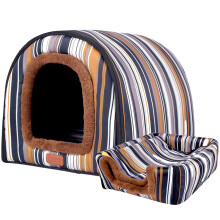 Warm Cat Cave Bed for Indoor Cat Cartoon Pattern Hideaway-M 5