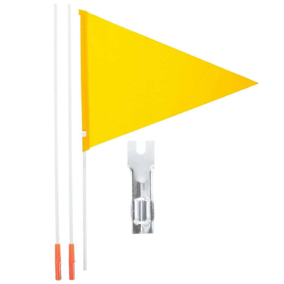 Decorative Bicycle Flag, Decorative Cycling Warning Flags, Advertising Bicycle Warning Flags Yellow