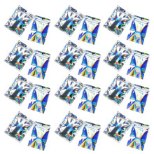 Sacs à fermeture éclair colorés pour une utilisation polyvalente, 10 x 15 cm, résistants à la déchirure, réutilisables et transparents,