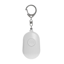 Alarme personnelle, alarme de sécurité d'urgence avec lumière stroboscopique LED, design compact, facile à utiliser, portable pour femmes,