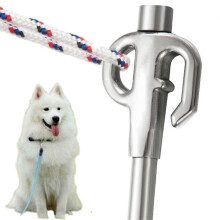 Dog stake for yard, heavy-duty 360 swivel dog stake, robust rust-resistant stainless steel dog stake, ground anchor for dog yard