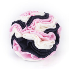 Pet Sniff Ball Toy Foraging Instinctive-deep pink white 15cm