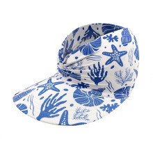 Stylish Leopard Print Hat Women Ponytail-White background she