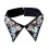 Sophisticated Sequins Embroidered False Necklace Collar-Black 1