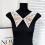 Sophisticated Sequins Embroidered False Necklace Collar-Black 5