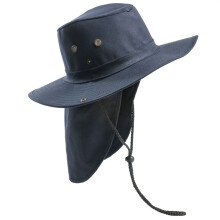 Chapeau de soleil avec châle, pare-soleil, idéal-Bleu marine