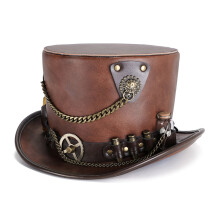 Gothic Steampunk Top Hat Cosplay Props Headwear For- FHT106BN