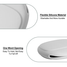 Husă personalizată din silicon pentru accesoriile digitale, carcasa de depozitare a cablurilor de date oferă o blocare sigură pentru căști și