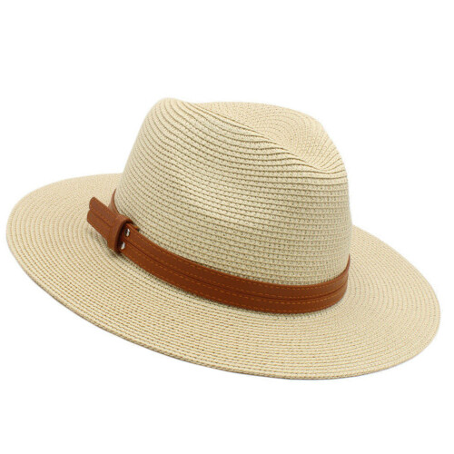 Elegant Panama Hat Oversized Straw Hat Breathable Sun Hat-OFW