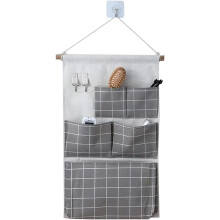 Sac de rangement mural tendance, pochettes de rangement suspendues avec accessoires pratiques pour chambre ou balcon (lot de 3)