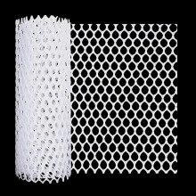 (White) Plastic garden fence netting for rabbits, outdoor chicken farming crafts