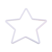 White Plastic Rings Star Shaped Dream Catchers Rings for-150mm
