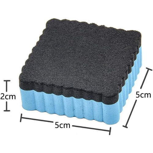 Ergonomic Design Foam and Black Felt Eraser, Microfiber Material Versatile Application, Washable High Density Felt For Whiteboard, Quiet Erasing Comfo 1