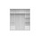 (203CM, Grey ) LEXUS Gold Sliding Door Wardrobe 6
