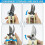 Garden pruner, manual pruner, pruner for branches, flowers, fruit, bonsai (plastic) 3