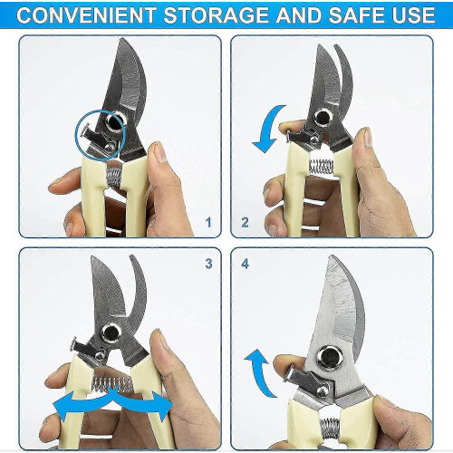 Garden pruner, manual pruner, pruner for branches, flowers, fruit, bonsai (plastic) 2