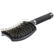 Boar Bristle Vent Hair Brush for Quick Blow Drying, AntiFrizz Detangling Paddle Brush for Wet and Dry Hair