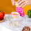 Eggs White Yolk Separator Basketball Frame Shape Eggs-Red 7
