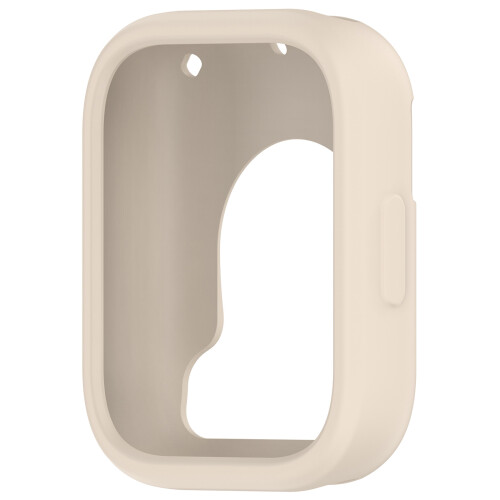 Soft Silicone Case Protective-Ivory white Red 5 Lite silicone