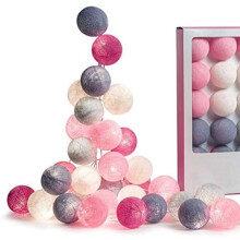 USB Powered Cotton Ball LED String Lights, Energy-saving Reusable Decorative Lights for Wedding Party Decor, Chic Unique Design