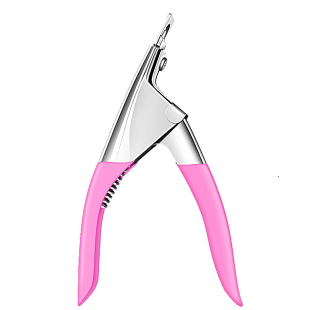 Professional Acrylic Nail Clippers with Adjustable UShape Stainless Steel Blades for Fake Nails