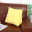 Triangular Backrest Decorative Pillow, Soft Fabric for Couch, Bed, and Living Room (Orange, 1Pcs) 4