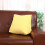 Triangular Backrest Decorative Pillow, Soft Fabric for Couch, Bed, and Living Room (Orange, 1Pcs) 3