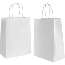 Bolsas de papel ecológicas, usos versátiles para su negocio o evento, 15 bolsas de regalo de papel kraft negro de primera calidad, asas reforzadas