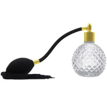Vintage Glass Perfume Atomizer with Tassel, Refillable Travel Spray Bottle, Thickened Leakproof Design