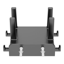Versatilitys Wall Mounted Holder For Routers Laptops-Black