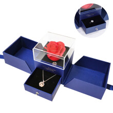 Romantische Lichteffekte, konservierte frische Rosen, ein Geschenk zur Hochzeit, zum Valentinstag oder zum Geburtstag