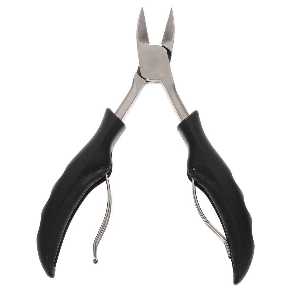 Stainless Steel Nail Nipper with Double Spring Ergonomic Grip for Manicure and Salon Grooming