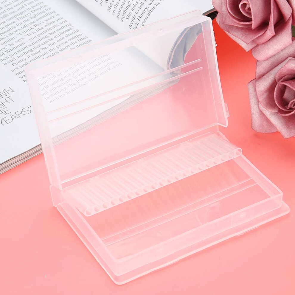 Nail Drill Bit Organizer with 20Slot Capacity, Compact Durable Storage Case Holder